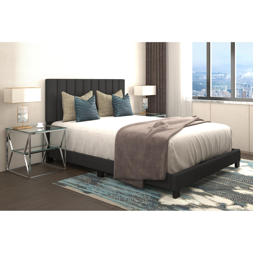  Worldwide Home Furnishings Jedd 101-297Q-CHL 60" Queen Bed - Charcoal IMAGE 2