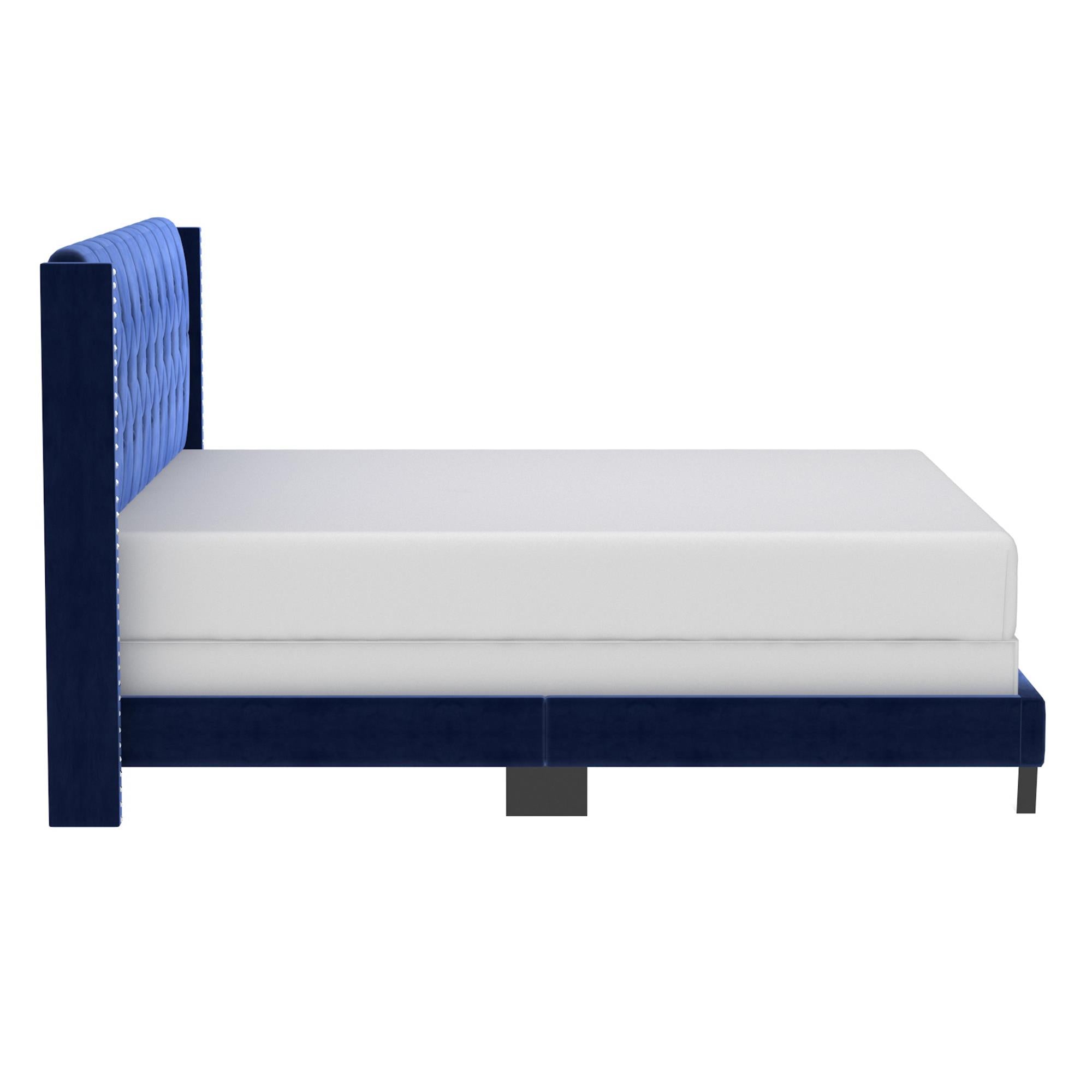  Worldwide Home Furnishings Gunner 101-299K-NAV 78" King Bed - Blue IMAGE 5