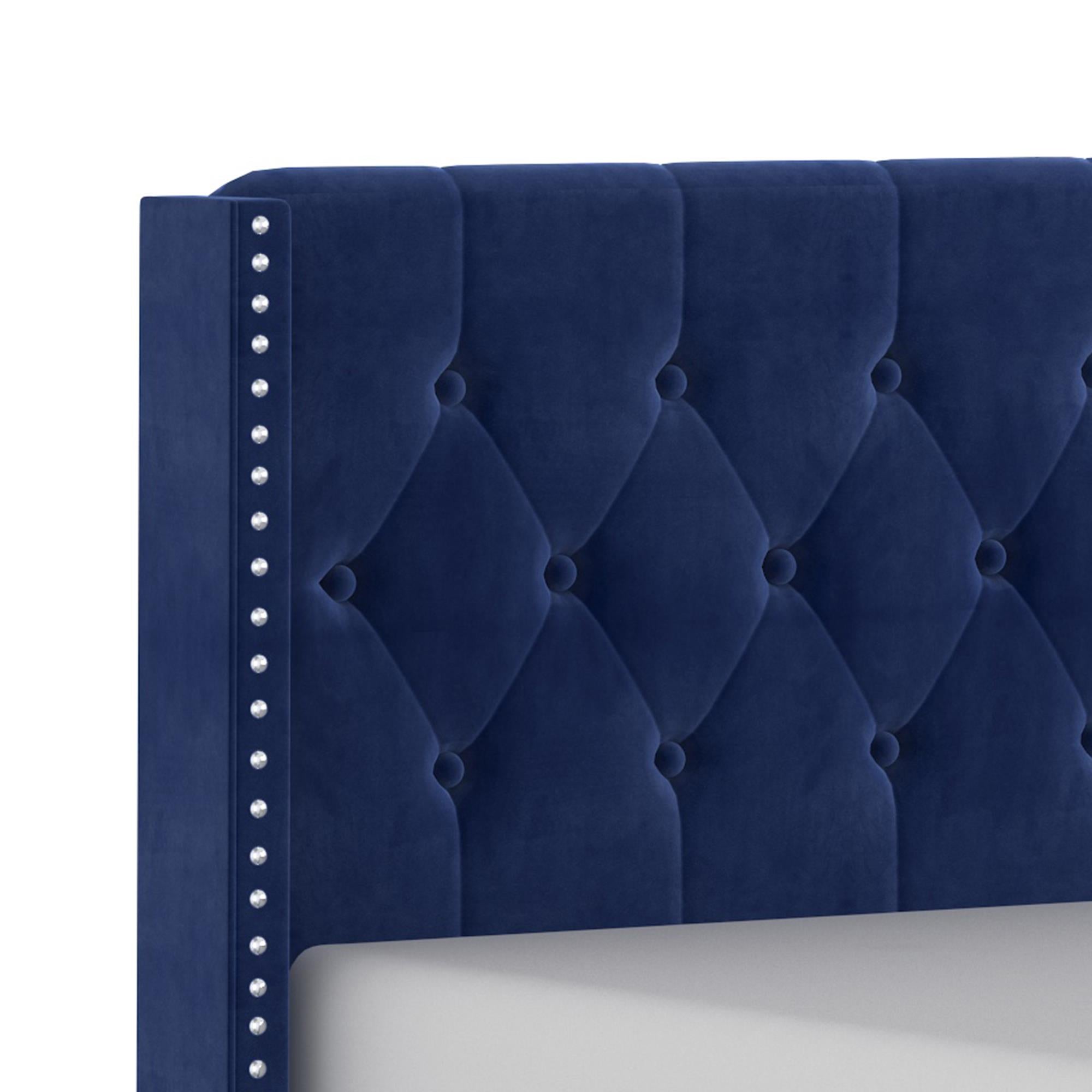  Worldwide Home Furnishings Gunner 101-299Q-NAV 60" Queen Bed - Blue IMAGE 4