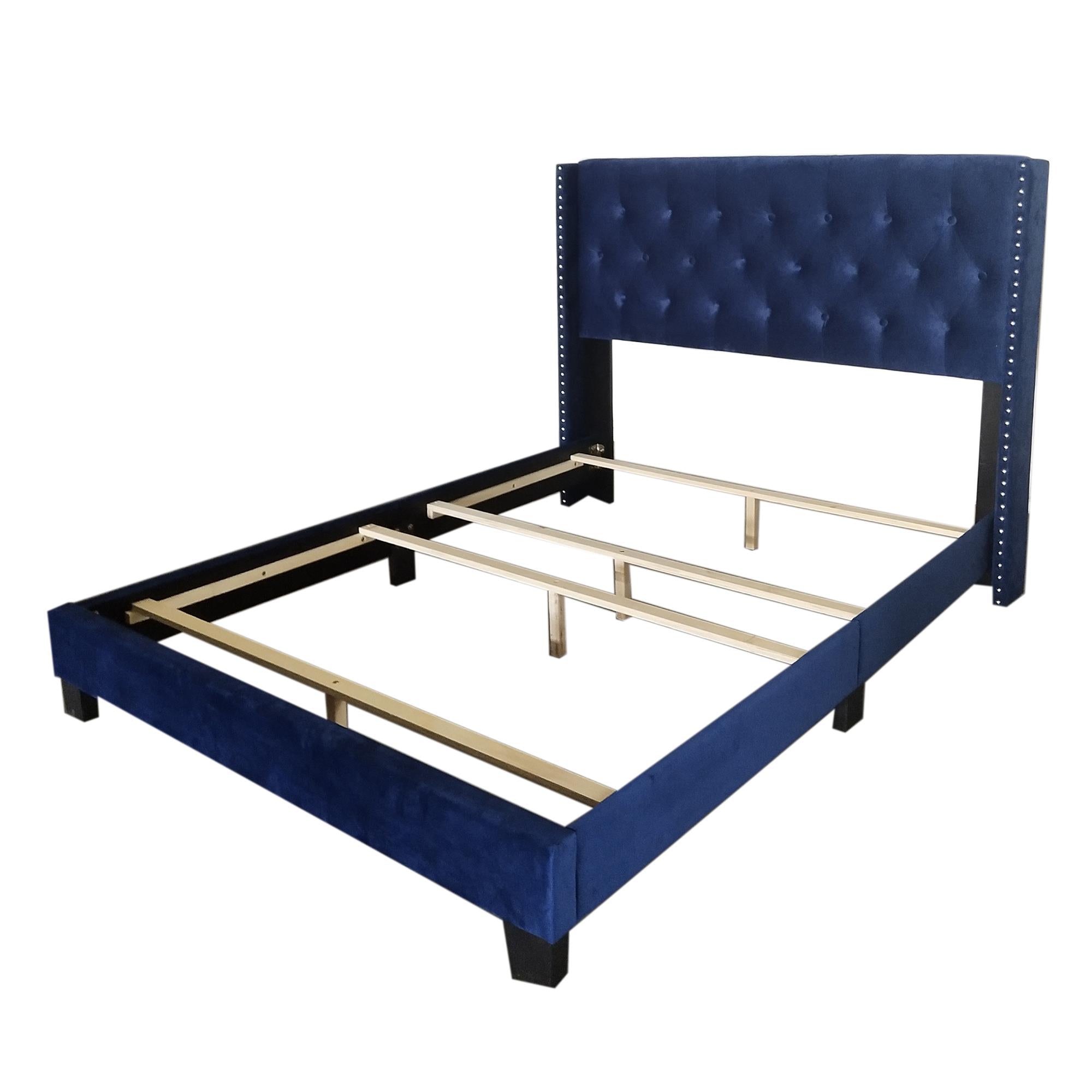  Worldwide Home Furnishings Gunner 101-299Q-NAV 60" Queen Bed - Blue IMAGE 6