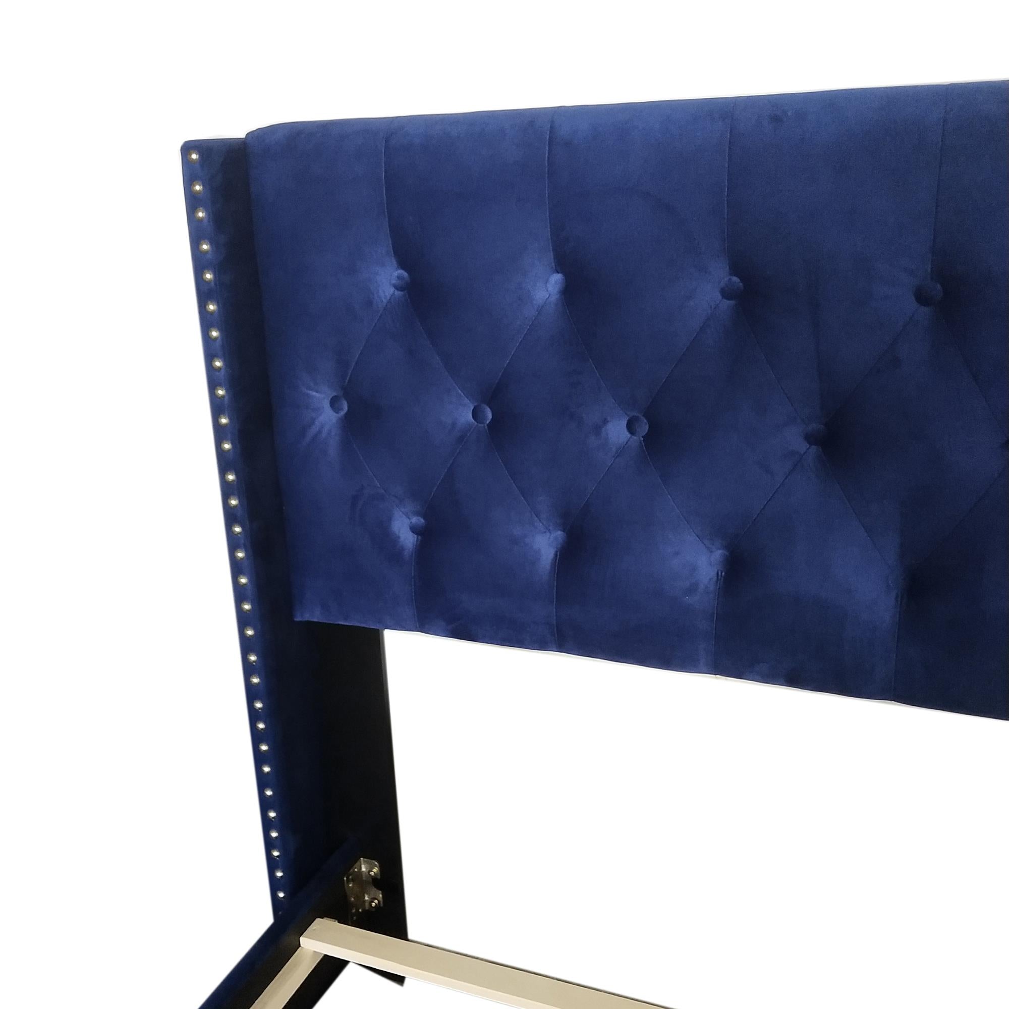 Worldwide Home Furnishings Gunner 101-299Q-NAV 60" Queen Bed - Blue IMAGE 7