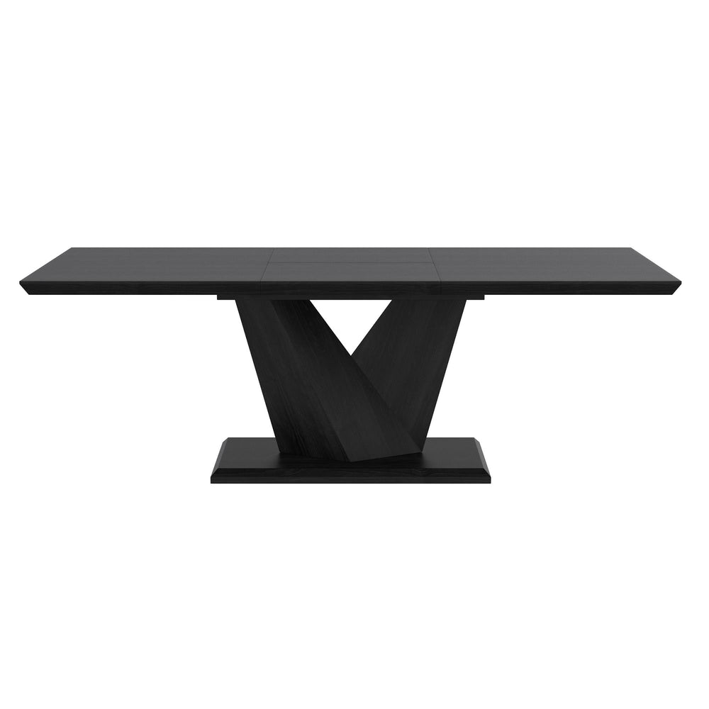  !nspire Eclipse 201-860BLK Dining Table w/Extension - Black IMAGE 3
