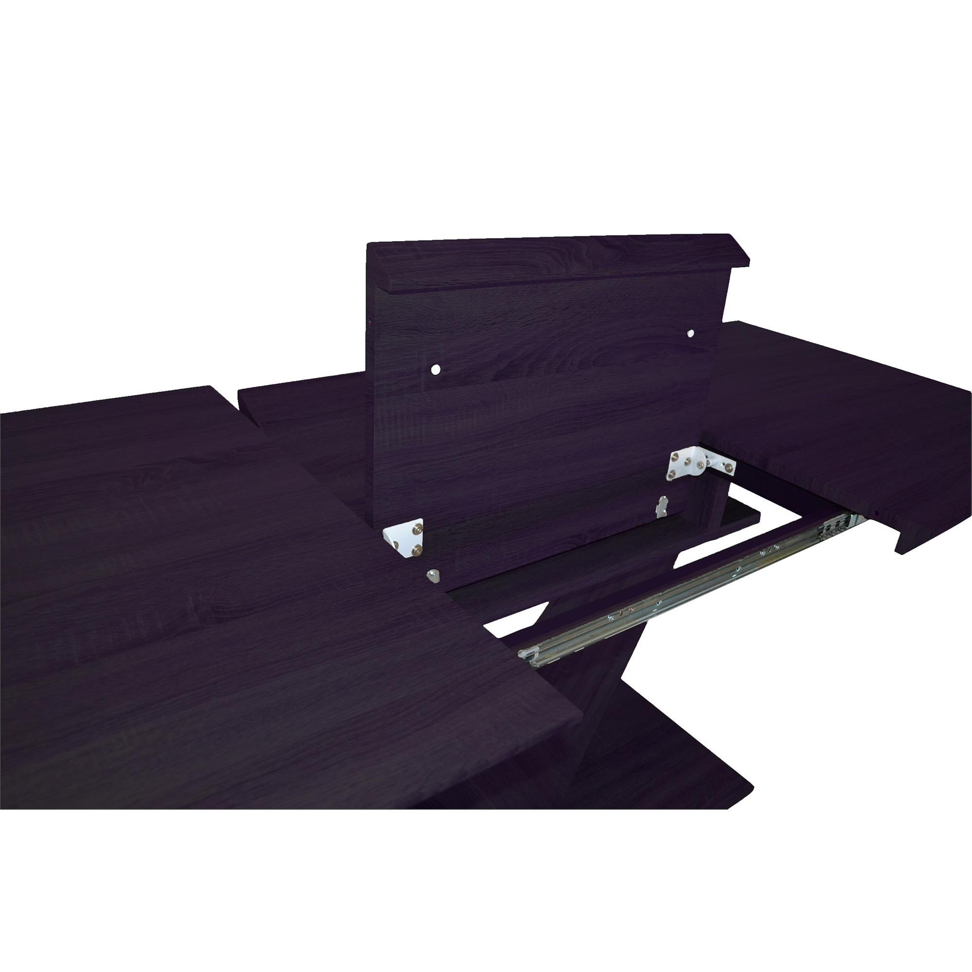  !nspire Eclipse 201-860BLK Dining Table w/Extension - Black IMAGE 7