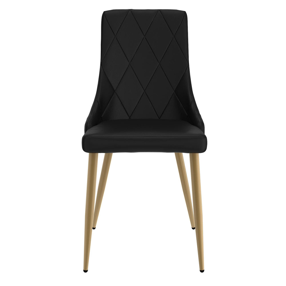  !nspire Antoine 202-573BK Dining Chair - Black and Aged Gold IMAGE 4