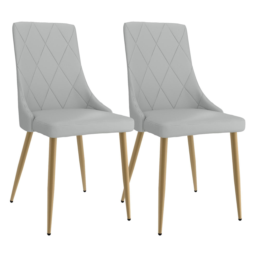  !nspire Antoine 202-573LG Dining Chair - Light Grey and Aged Gold IMAGE 7