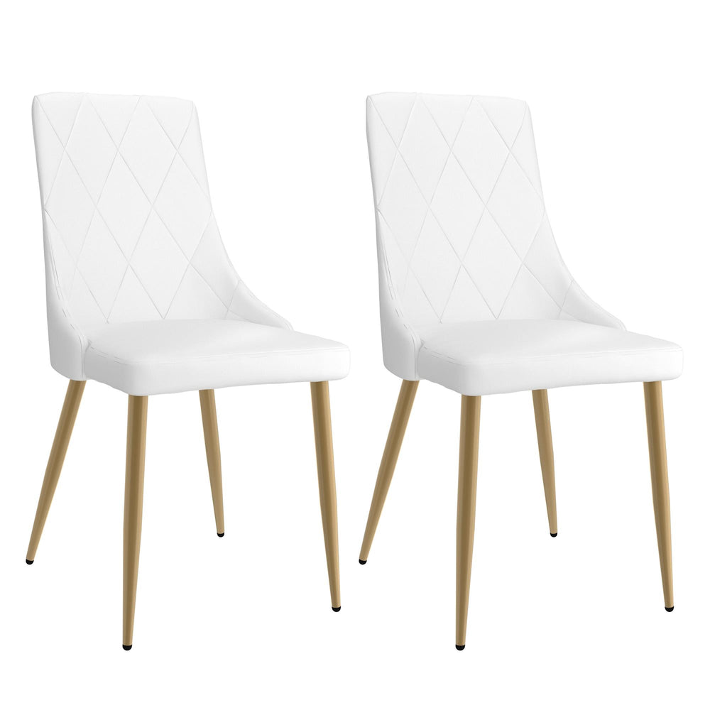  !nspire Antoine 202-573WT Dining Chair - White and Aged Gold IMAGE 7