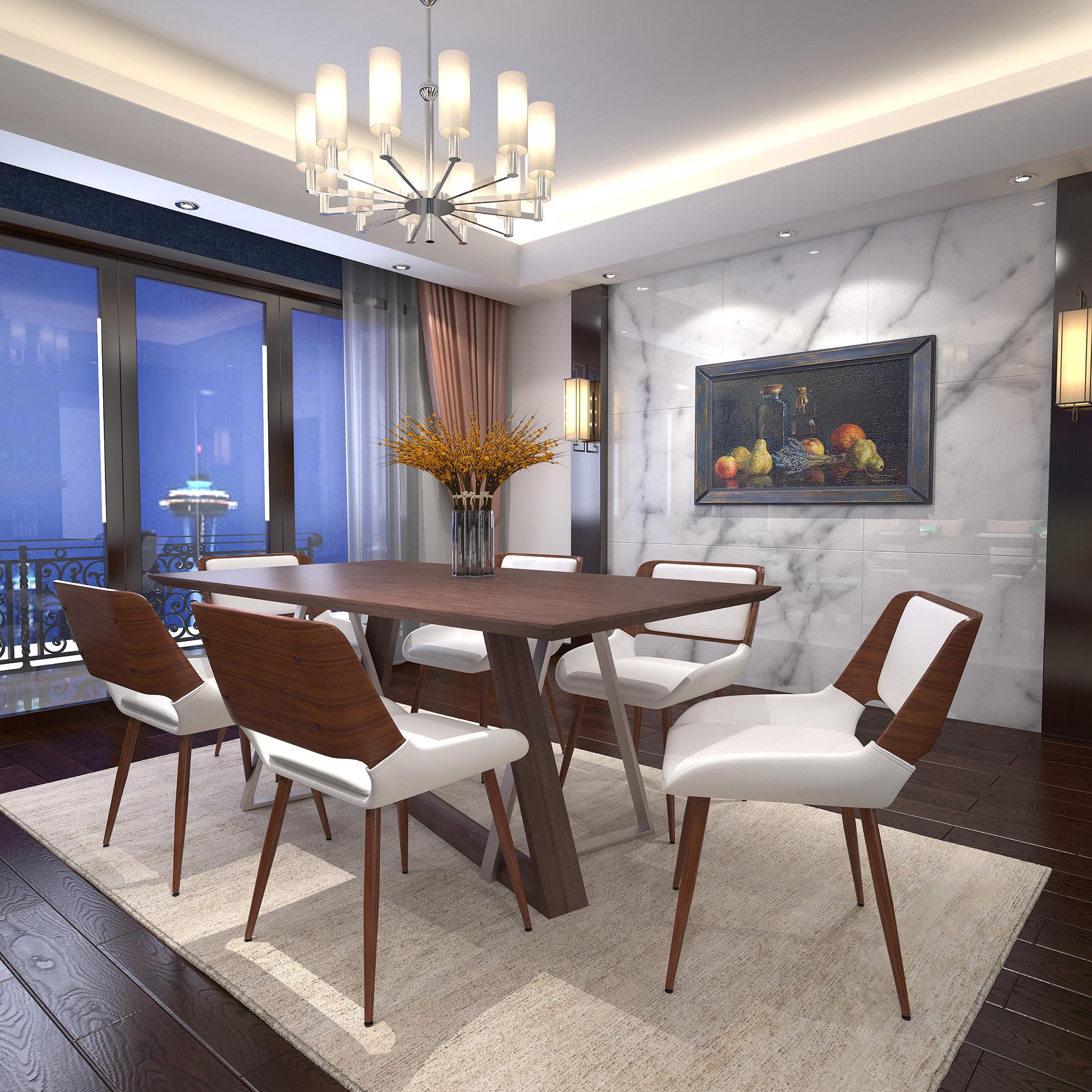  Worldwide Home Furnishings Drake/Hudson 7 pc Dinette 207-219_582PUWT IMAGE 1
