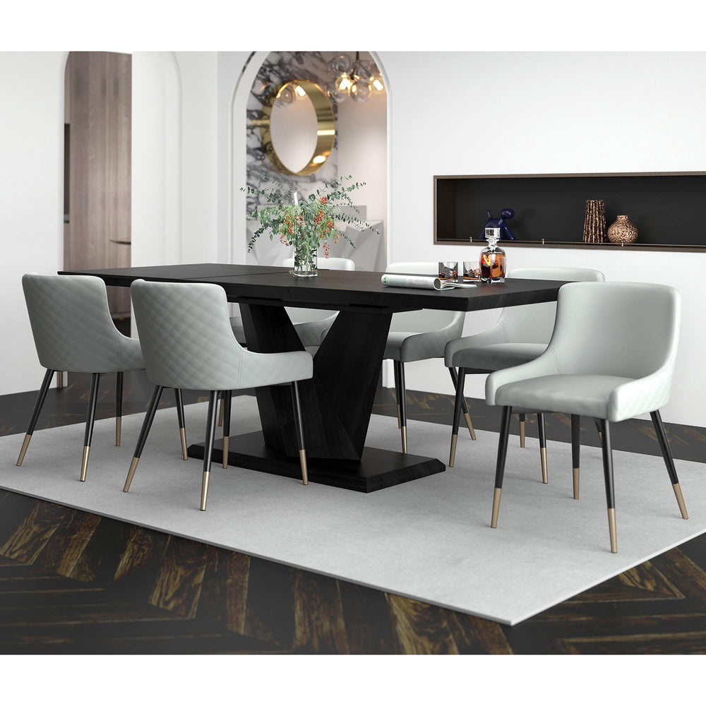  Worldwide Home Furnishings Eclipse/Xander 7 pc Dinette 207-860BLK_620LG IMAGE 1