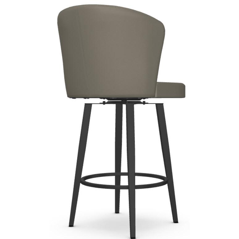  Amisco Benson 41336-26 Counter Height Swivel Stool - Black Coral/Stratus IMAGE 4