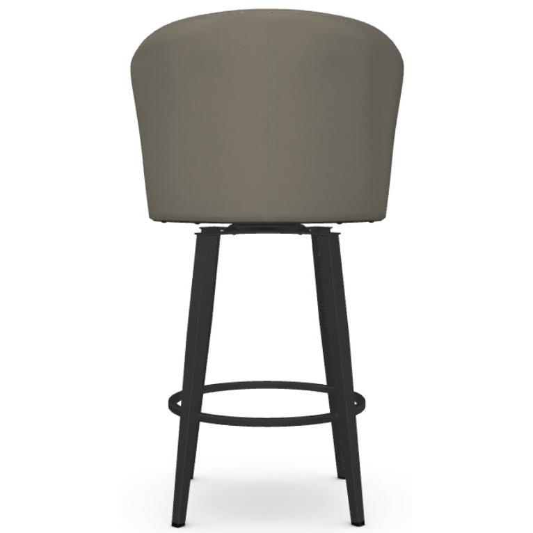  Amisco Benson 41336-26 Counter Height Swivel Stool - Black Coral/Stratus IMAGE 5