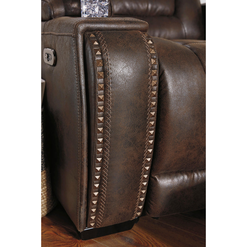  Signature Design by Ashley Game Zone 3850115C Power Reclining Sofa with Adjustable Headrest IMAGE 6