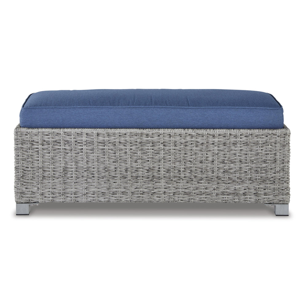  Signature Design by Ashley Naples Beach P439-600 Bench with Cushion IMAGE 2