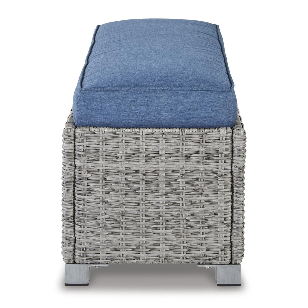  Signature Design by Ashley Naples Beach P439-600 Bench with Cushion IMAGE 3