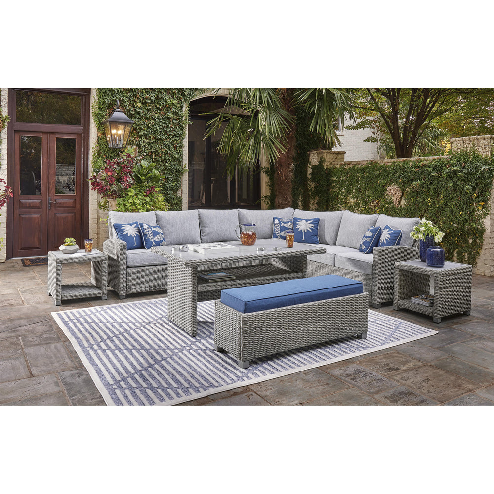  Signature Design by Ashley Naples Beach P439-600 Bench with Cushion IMAGE 7