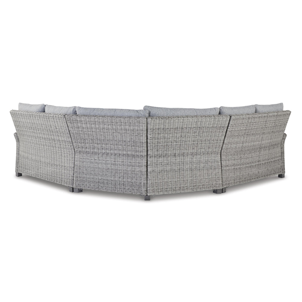  Signature Design by Ashley Naples Beach P439P1 3 pc Outdoor Sectional IMAGE 2