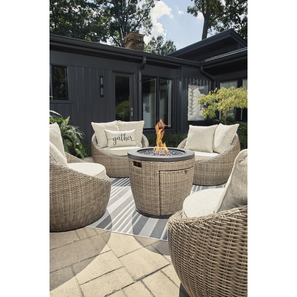  Signature Design by Ashley Danson P505-821 Swivel Lounge with Cushion IMAGE 8