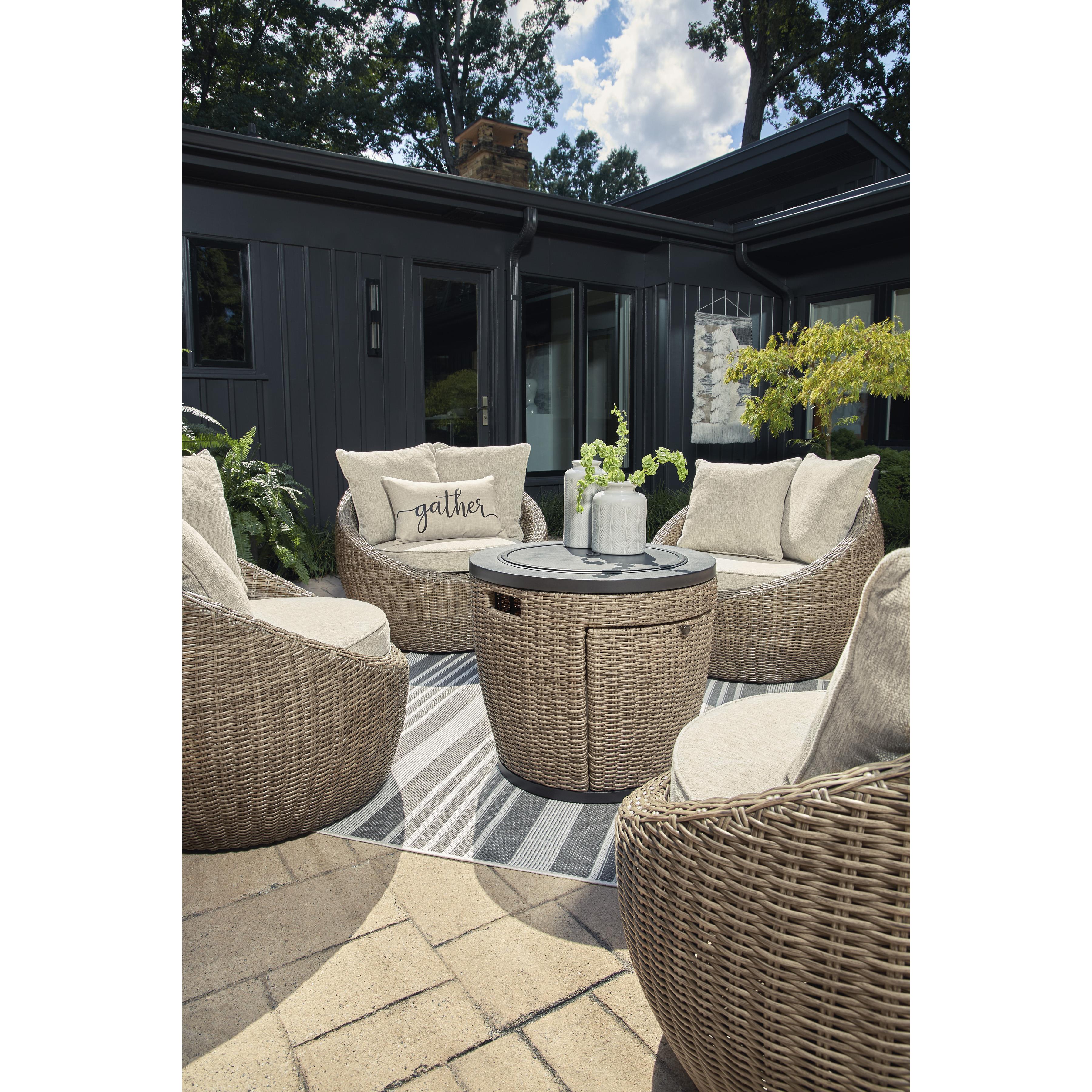  Signature Design by Ashley Danson P505-821 Swivel Lounge with Cushion IMAGE 9