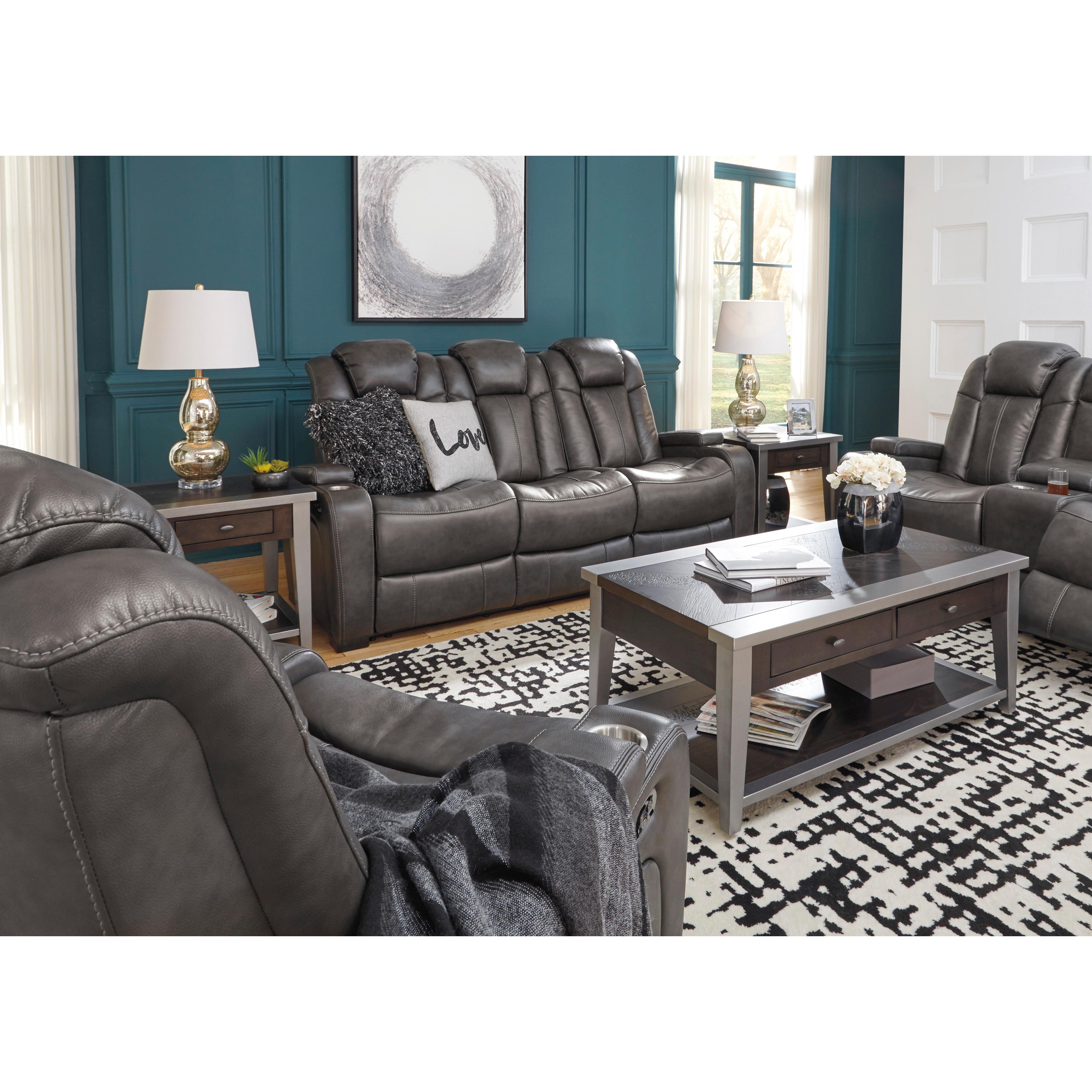  Signature Design by Ashley Turbulance 8500115C Power Reclining Sofa with Adjustable Headrest IMAGE 12