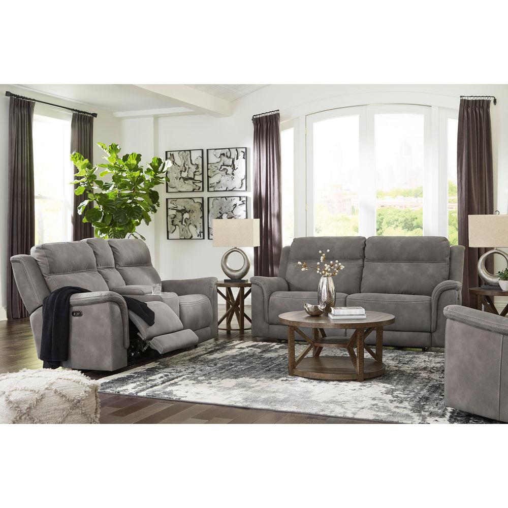 Signature Design by Ashley Next-Gen Durapella 5930118C PWR REC Loveseat w/ Console and ADJ Headrest IMAGE 13