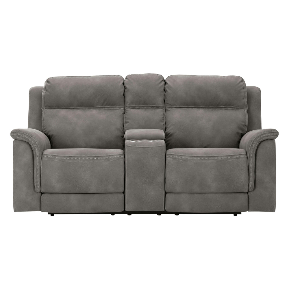  Signature Design by Ashley Next-Gen Durapella 5930118C PWR REC Loveseat w/ Console and ADJ Headrest IMAGE 3