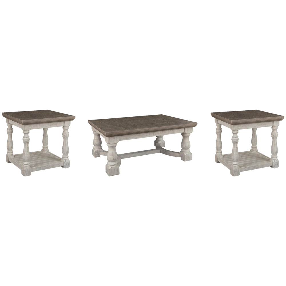  Signature Design by Ashley Havalance T814T1 Coffee Table and 2 End Tables IMAGE 1