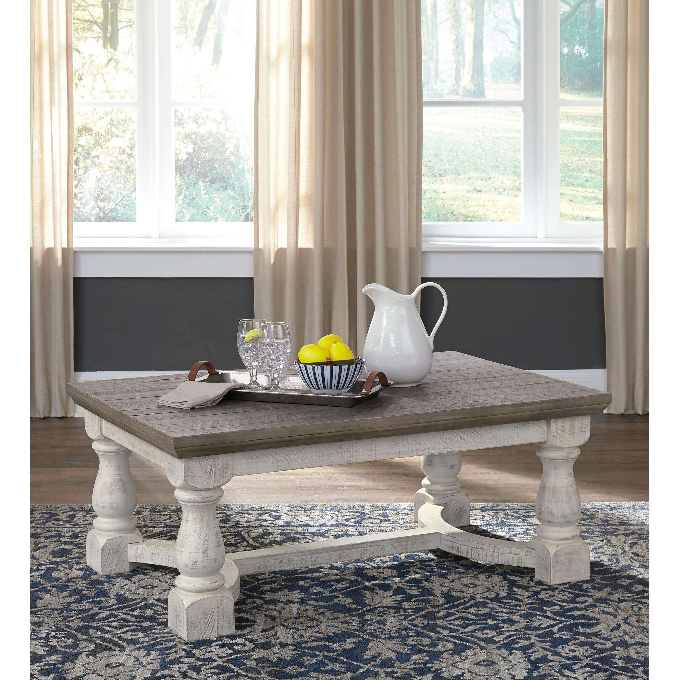  Signature Design by Ashley Havalance T814T1 Coffee Table and 2 End Tables IMAGE 2