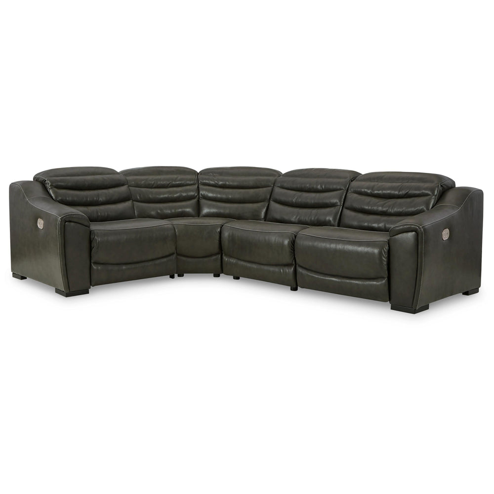  Signature Design by Ashley Center Line U63404S6 4 pc Power Reclining Sectional IMAGE 1