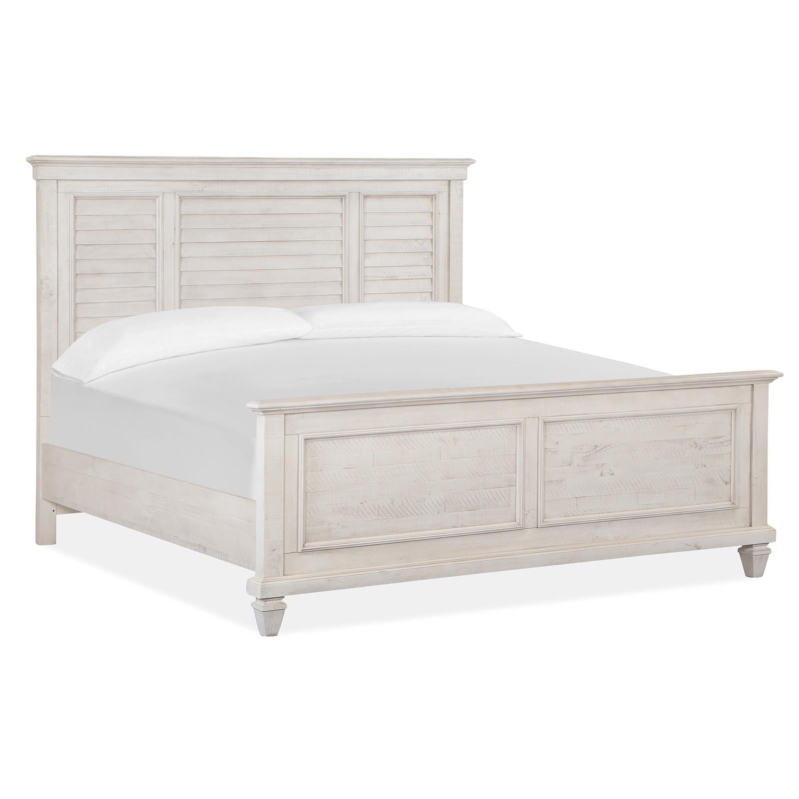  Magnussen Newport B5430-65 Complete King Shutter Panel Bed IMAGE 1