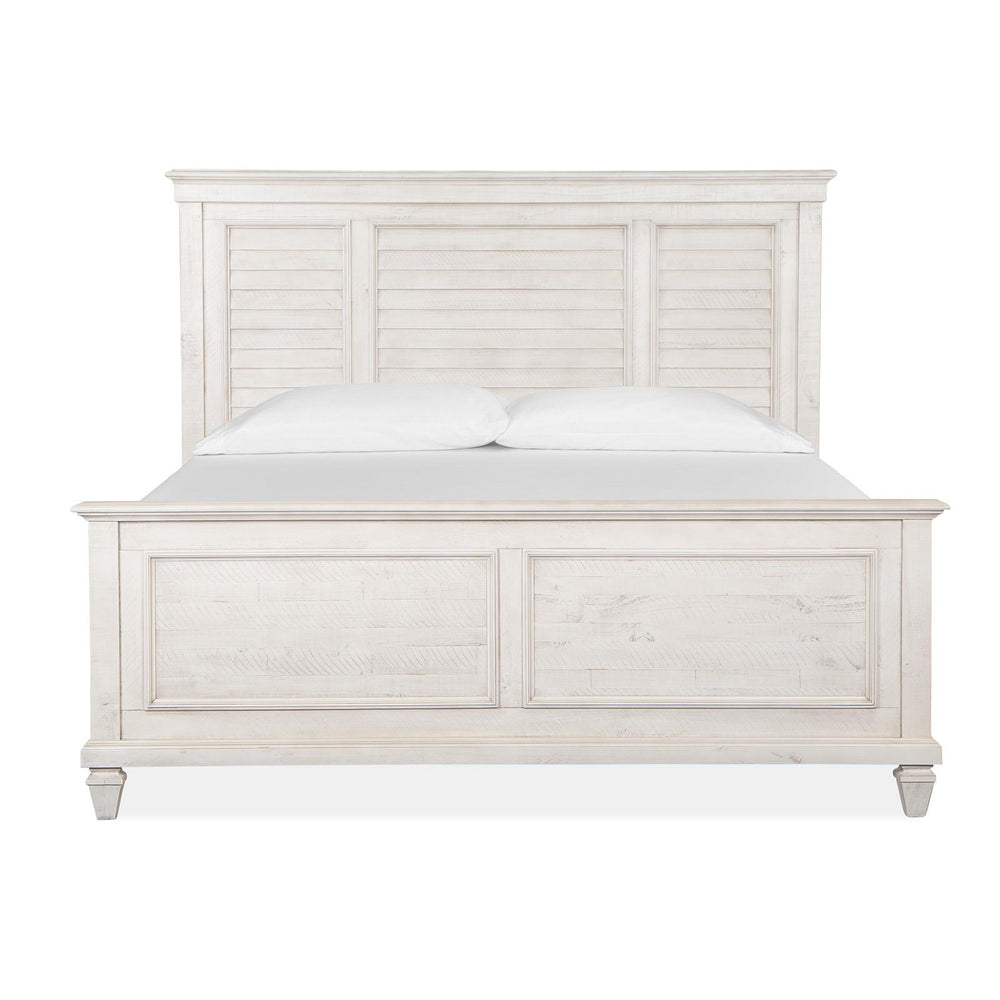  Magnussen Newport B5430-65 Complete King Shutter Panel Bed IMAGE 2