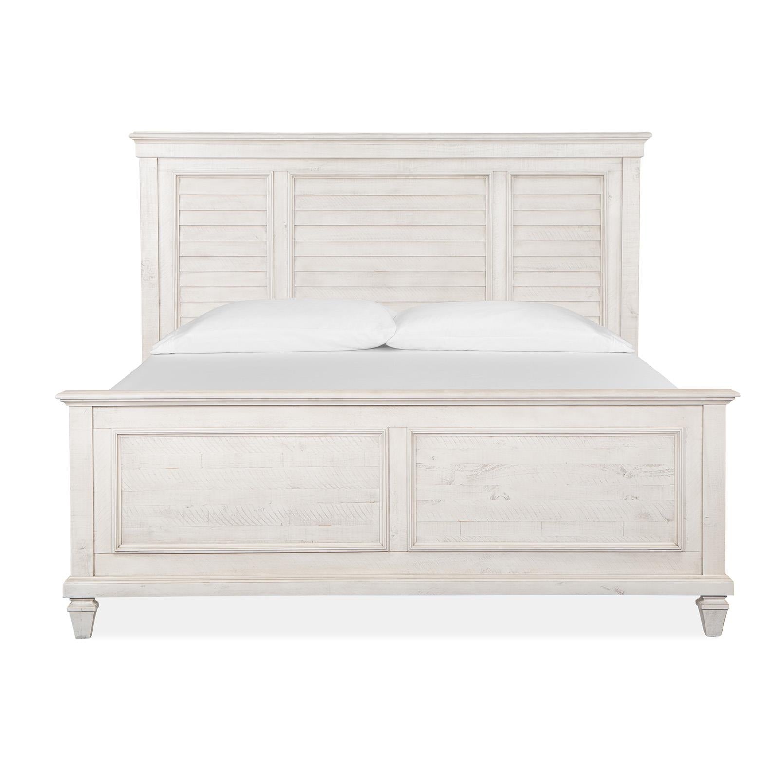  Magnussen Newport B5430-65 Complete King Shutter Panel Bed IMAGE 2