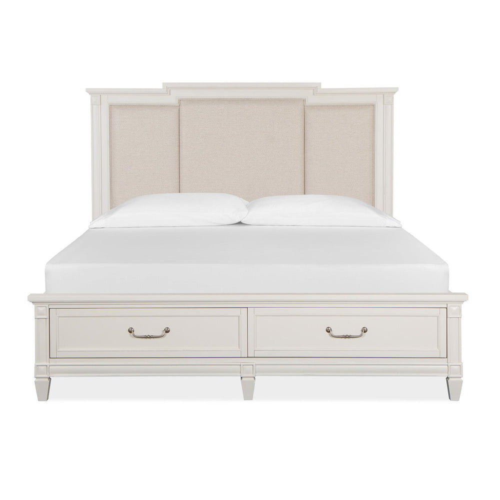  Magnussen Willowbrook B5324-75A Complete Cal.King Panel Storage Bed w/Upholstered Headboard IMAGE 3