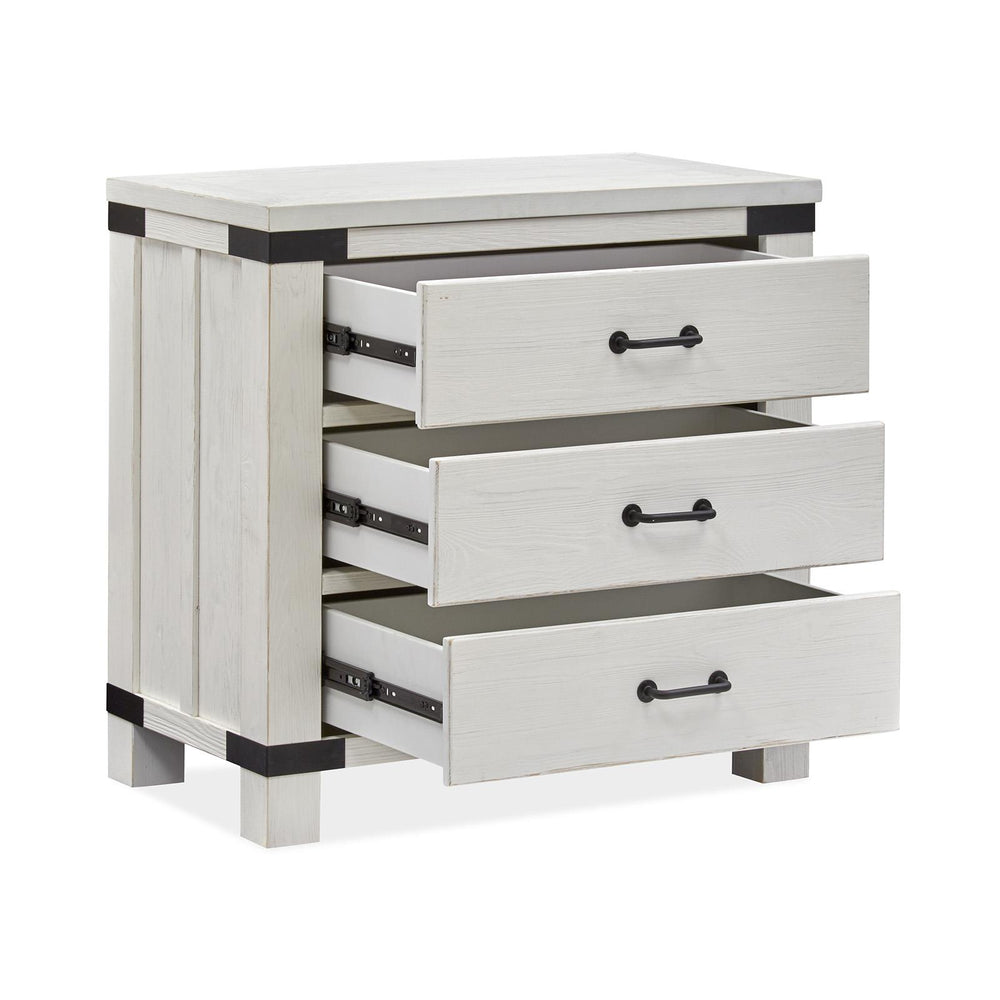  Magnussen Harper Springs B5321-08 Bachelor Chest with Metal Decoration IMAGE 2