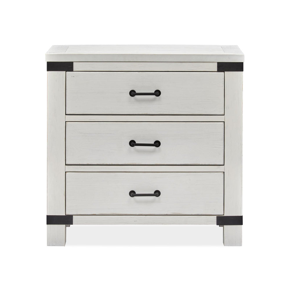  Magnussen Harper Springs B5321-08 Bachelor Chest with Metal Decoration IMAGE 3