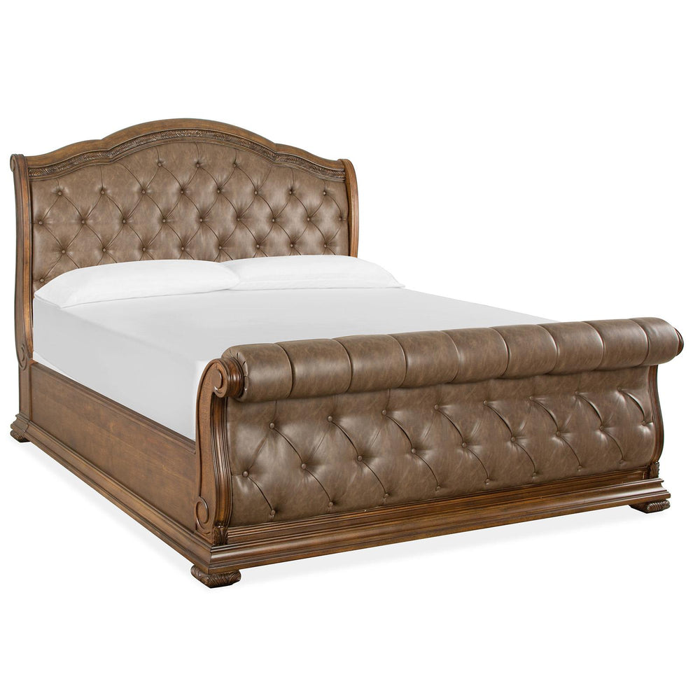  Magnussen Durango B5133-72 Complete Cal.King Sleigh Upholstered Bed IMAGE 1