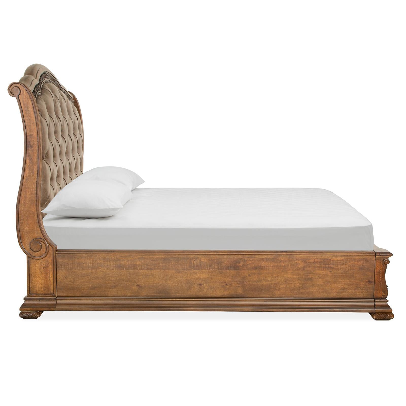  Magnussen Durango B5133-52A Complete Queen Sleigh Storage Bed w/Upholstered HB IMAGE 3