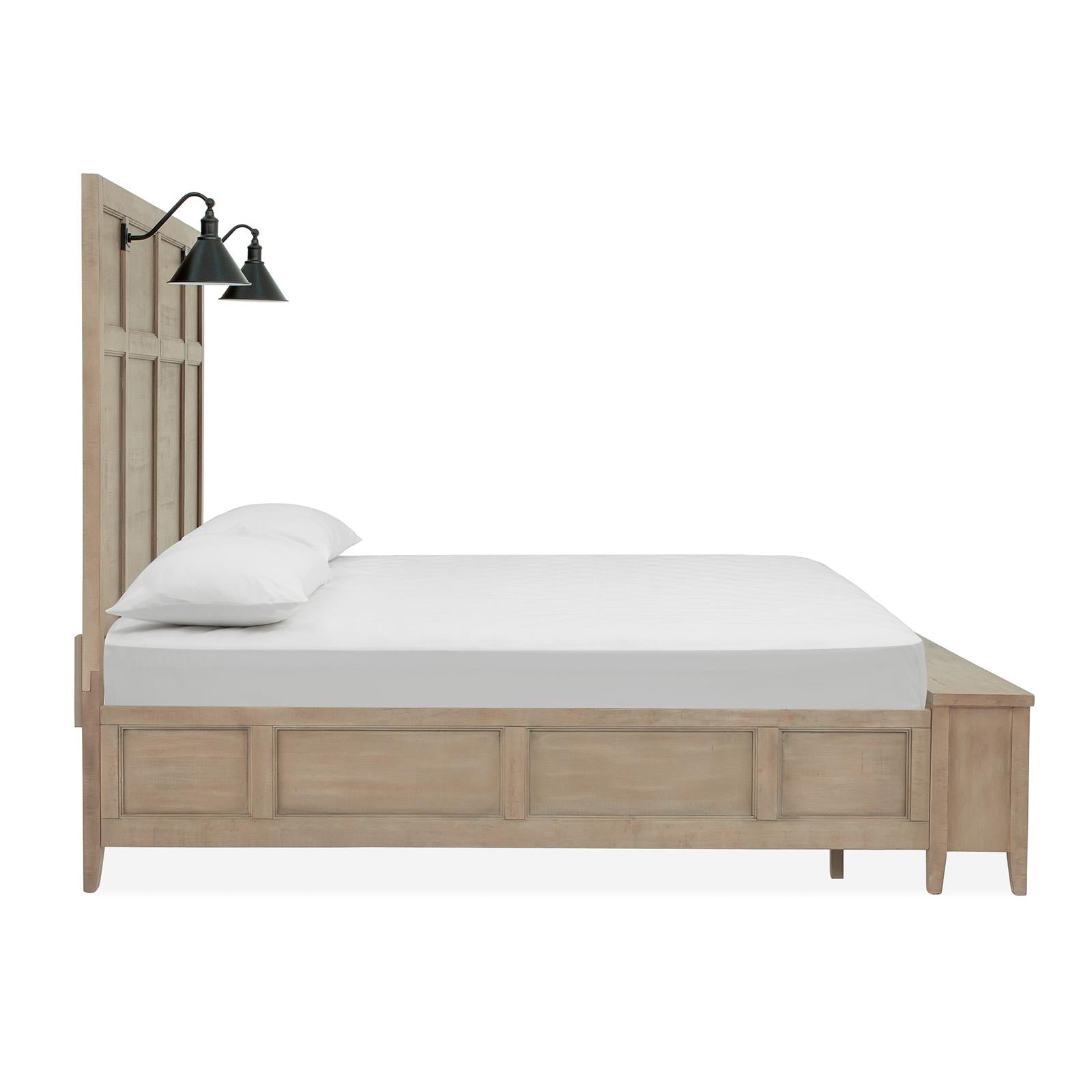  Magnussen Paxton Place B4805-69B Complete King Lamp Panel Storage Bed IMAGE 4