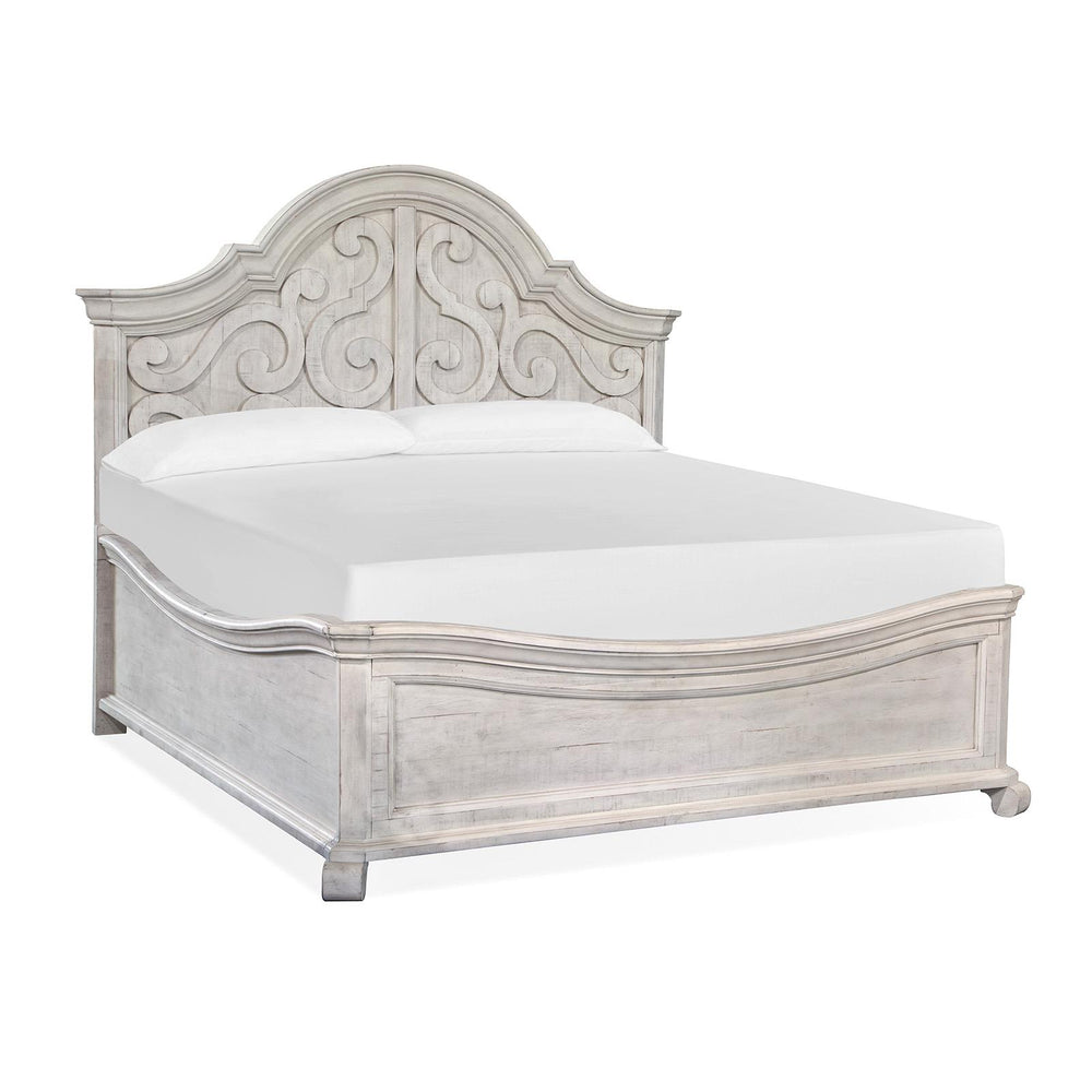  Magnussen Bronwyn B4436-75 Complete Cal.King Shaped Panel Bed IMAGE 1