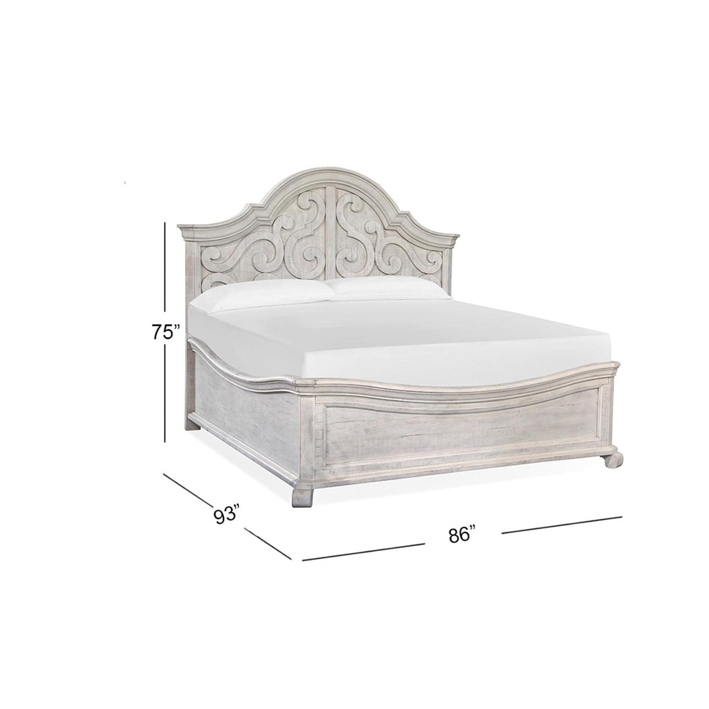  Magnussen Bronwyn B4436-75 Complete Cal.King Shaped Panel Bed IMAGE 3
