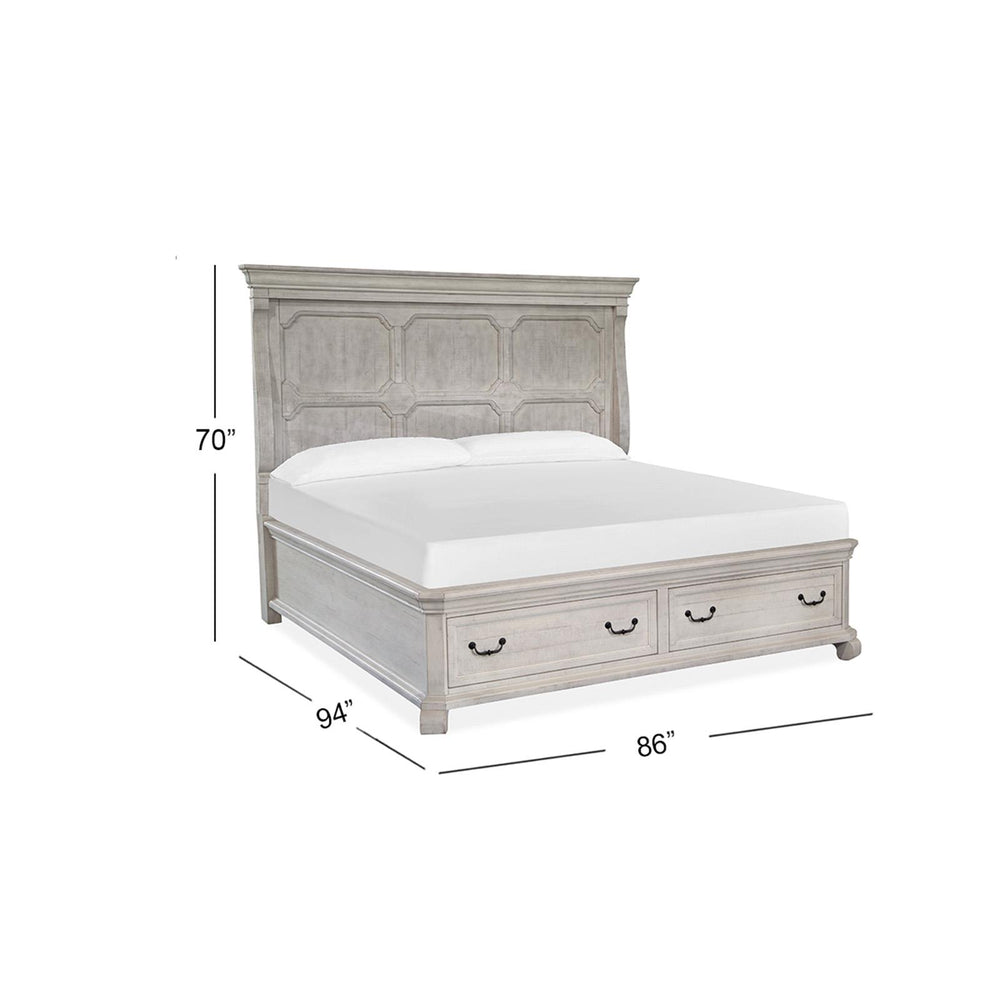  Magnussen Bronwyn B4436-74B Complete Cal.King Panel Storage Bed IMAGE 3