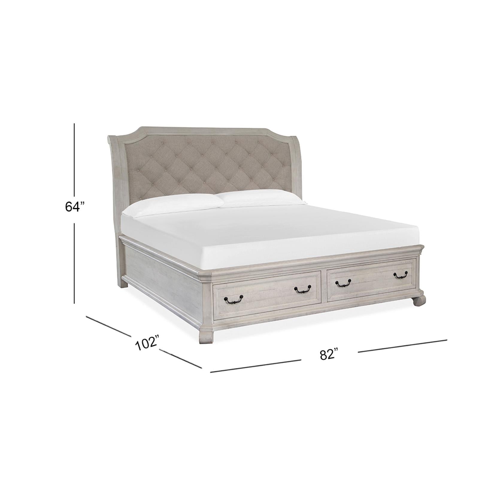 Magnussen Bronwyn B4436-73 Complete Cal.King Sleigh Storage Bed IMAGE 3
