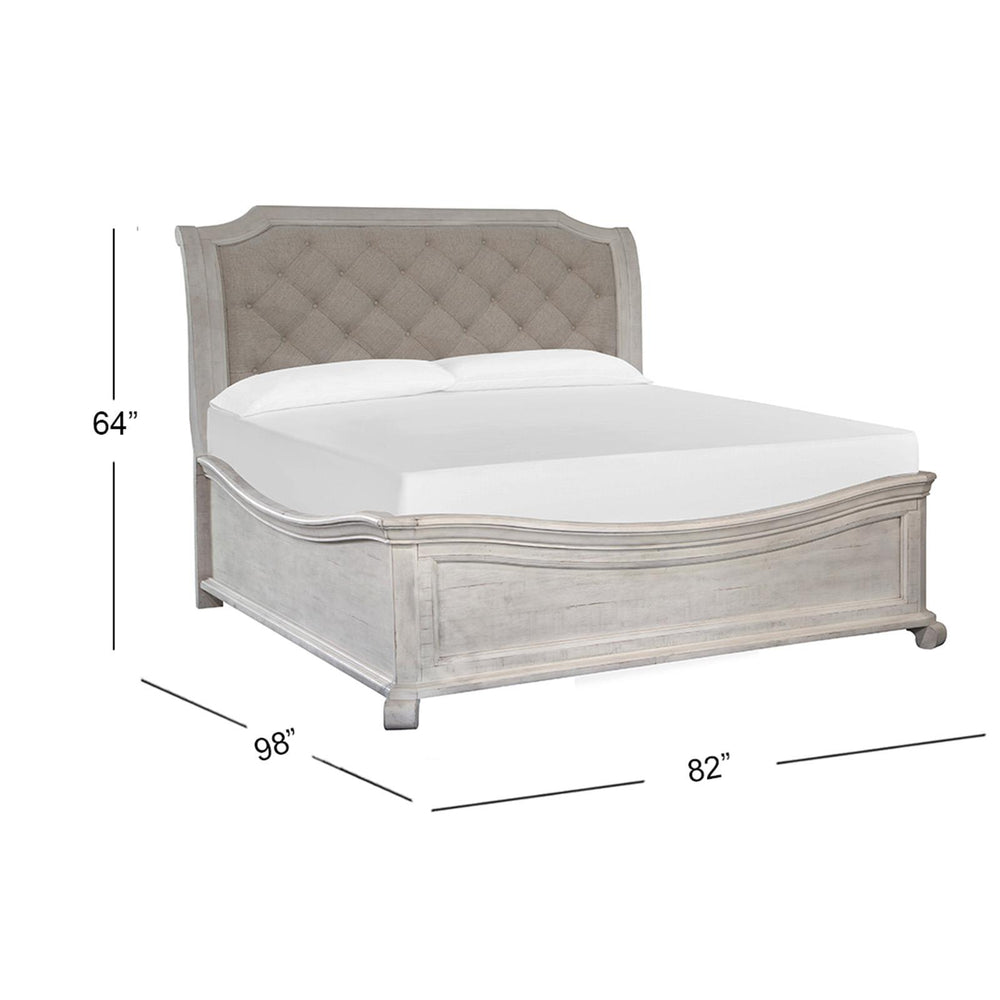  Magnussen Bronwyn B4436-63B Complete King Sleigh Bed w/Shaped Footboard IMAGE 2