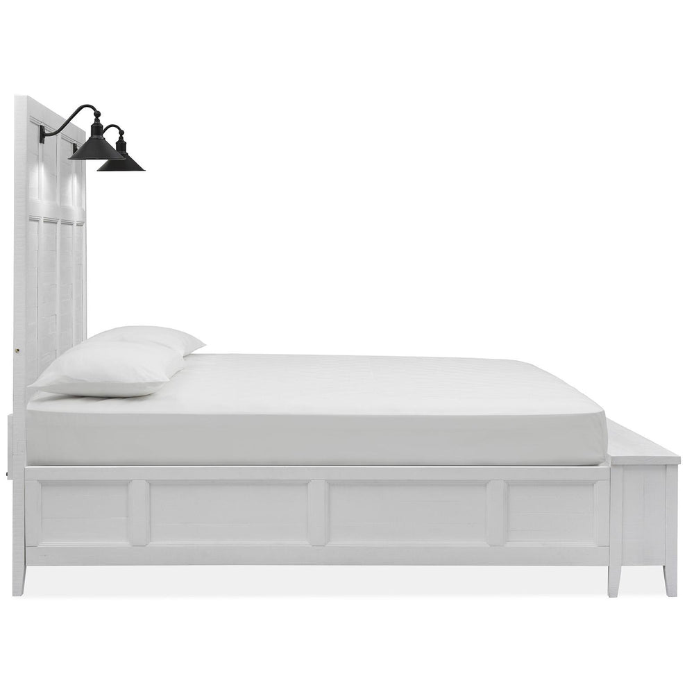  Magnussen Heron Cove B4400-79B Complete Cal.King Lamp Panel Storage Bed IMAGE 4