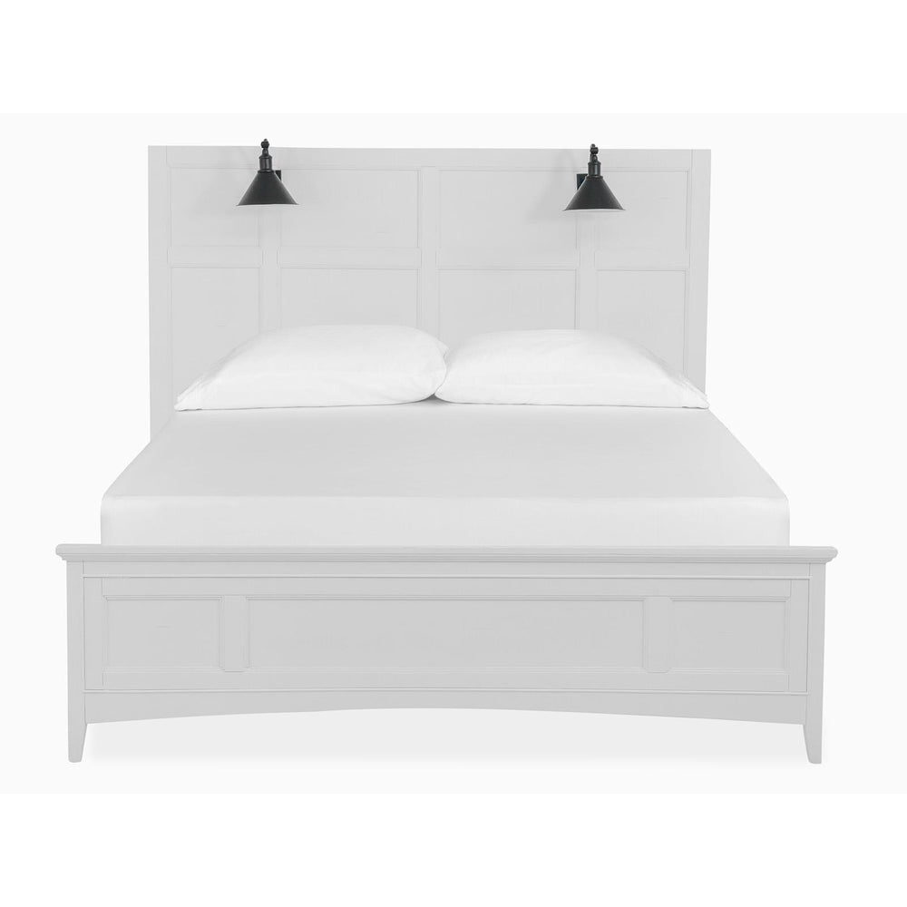  Magnussen Heron Cove B4400-69 Complete King Lamp Panel Bed with Regular Rails IMAGE 2