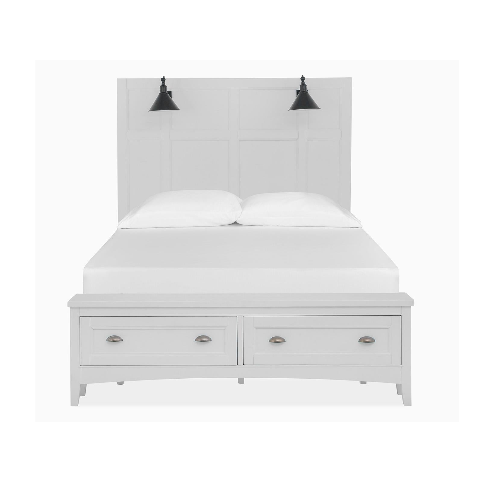  Magnussen Heron Cove B4400-59B Complete Queen Lamp Panel Storage Bed IMAGE 3