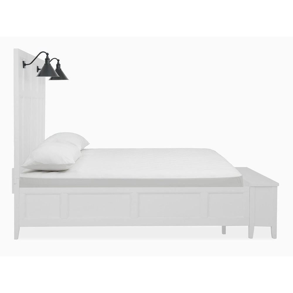  Magnussen Heron Cove B4400-59B Complete Queen Lamp Panel Storage Bed IMAGE 4