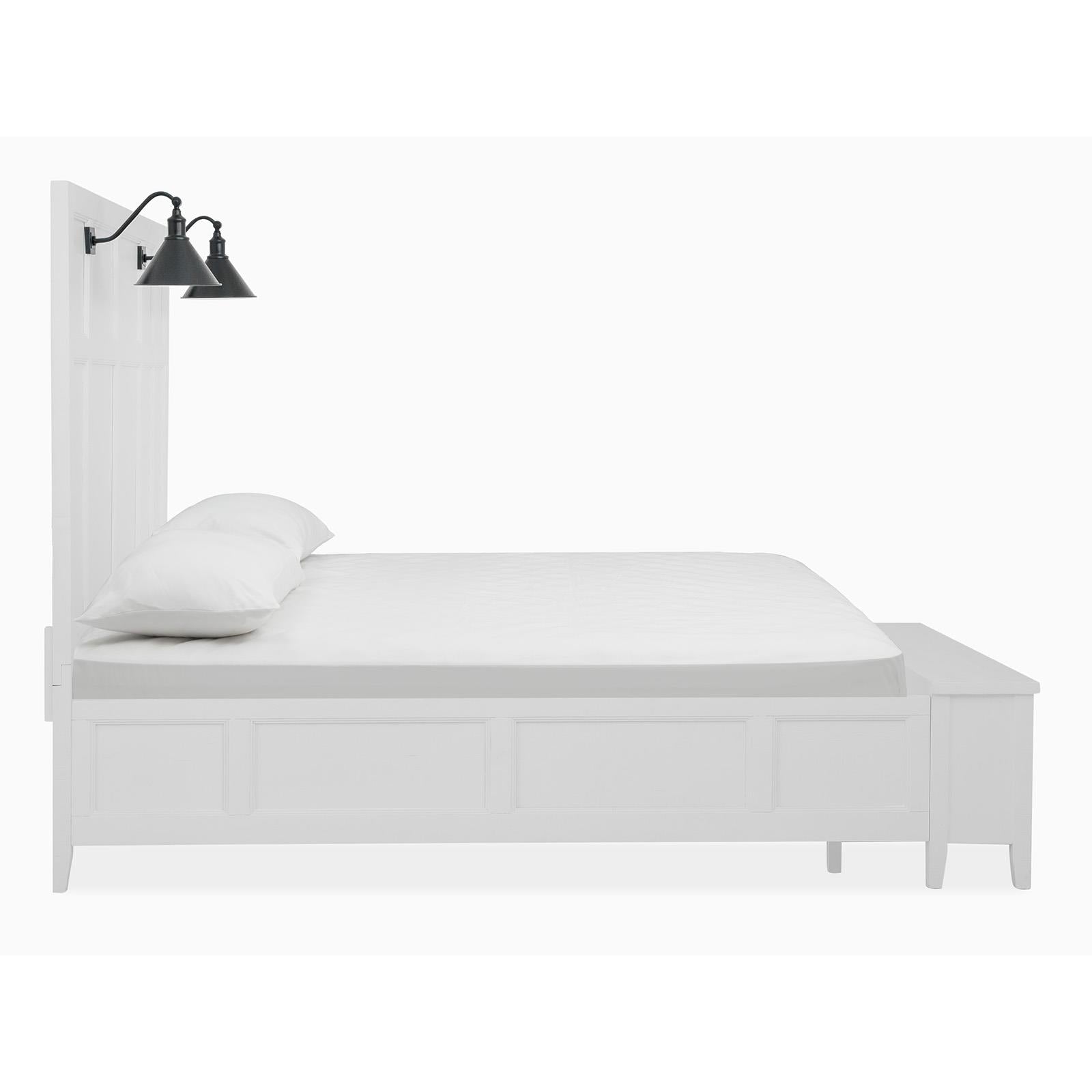 Magnussen Heron Cove B4400-59B Complete Queen Lamp Panel Storage Bed IMAGE 4