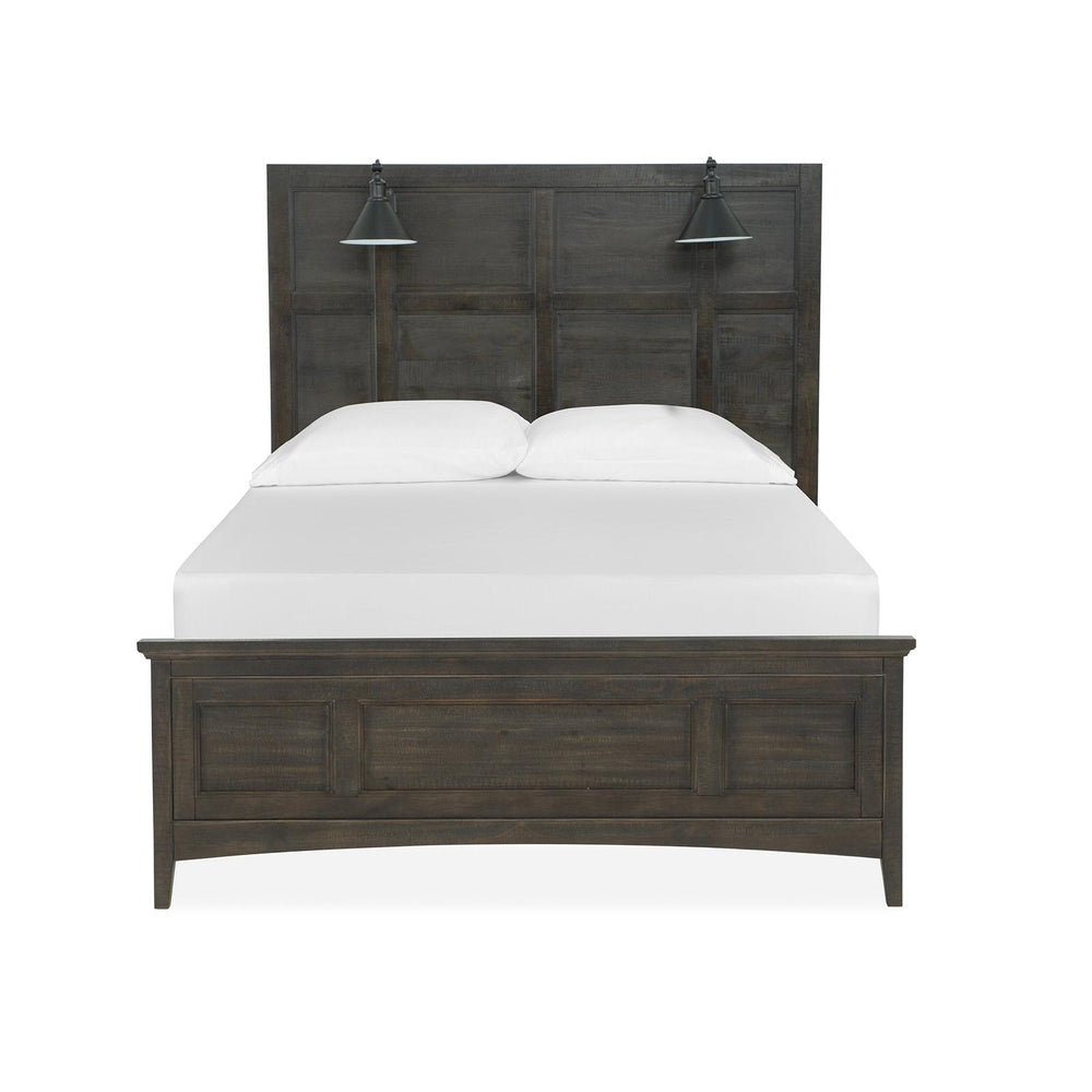  Magnussen Westley Falls B4399-59 Queen Lamp Panel Bed with Regular Rails IMAGE 2