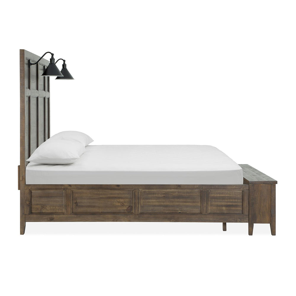  Magnussen Bay Creek B4398-59B Queen Lamp Panel Storage Bed IMAGE 4