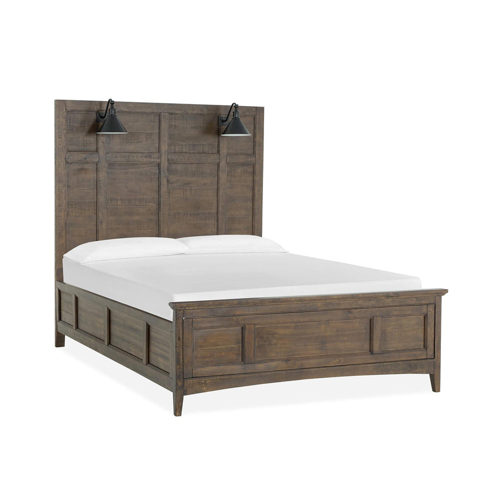  Magnussen Bay Creek B4398-59 Queen Lamp Panel Bed with Regular Rails IMAGE 1