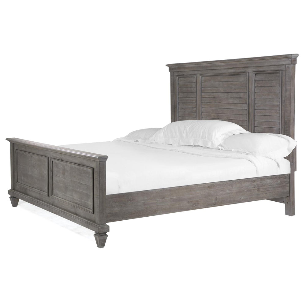  Magnussen Lancaster B4352-55 Queen Shutter Panel Bed IMAGE 1